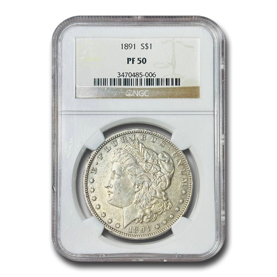 1891 Morgan Dollar PF-50 NGC 1891 Morgan Dollar PF-50 NGC