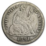 1891-O Liberty Seated Dime Good