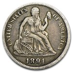 1891-O Liberty Seated Dime VF
