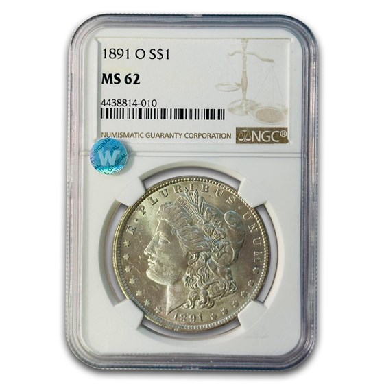 1891-O Morgan Dollar MS-62 NGC