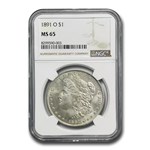 1891-O Morgan Dollar MS-65 NGC