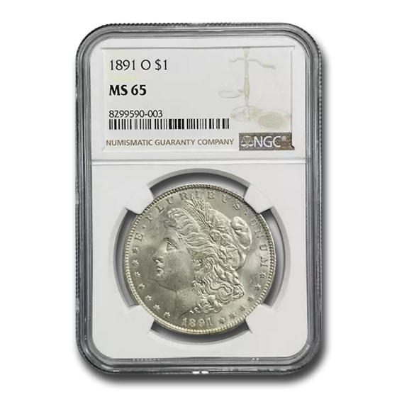 1891-O Morgan Dollar MS-65 NGC 1891-O Morgan Dollar MS-65 NGC