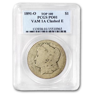 1891-O Morgan Dollar Poor-1 PCGS (VAM-1A, Clashed E) 1891-O Morgan Dollar Poor-1 PCGS (VAM-1A, Clashed E)