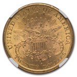 1891-S $20 Liberty Gold Double Eagle MS-62 NGC