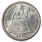 1891-S Liberty Seated Dime BU