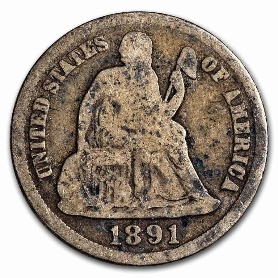 1891-S Liberty Seated Dime Good