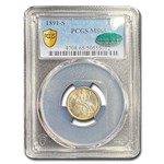 1891-S Liberty Seated Dime MS-65 PCGS CAC
