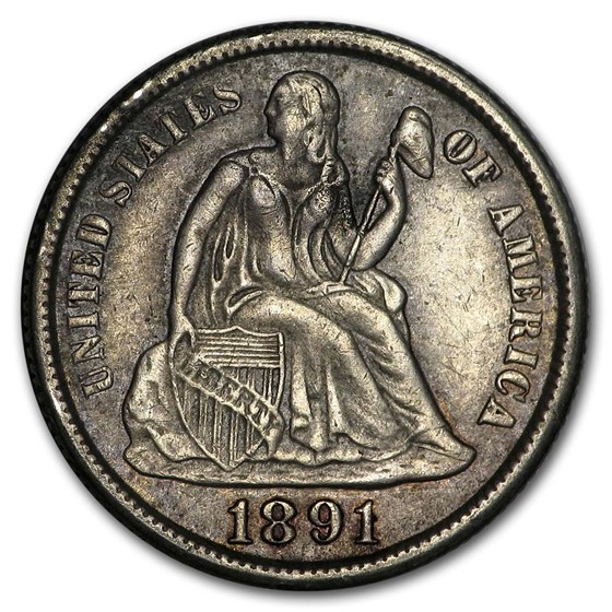 1891-S Liberty Seated Dime XF 1891-S Liberty Seated Dime XF
