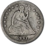 1891-S Liberty Seated Quarter Fine