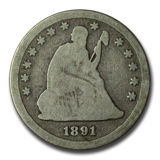 1891-S Liberty Seated Quarter Good 1891-S Liberty Seated Quarter Good