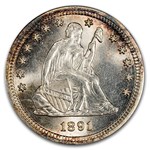 1891-S Liberty Seated Quarter MS-66 PCGS