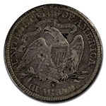 1891-S Liberty Seated Quarter VF