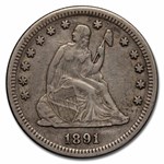 1891-S Liberty Seated Quarter XF (Details)
