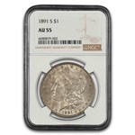 1891-S Morgan Dollar AU-55 NGC