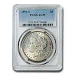 1891-S Morgan Dollar AU-55 PCGS