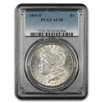 1891-S Morgan Dollar AU-58 PCGS