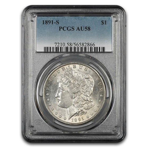 1891-S Morgan Dollar AU-58 PCGS