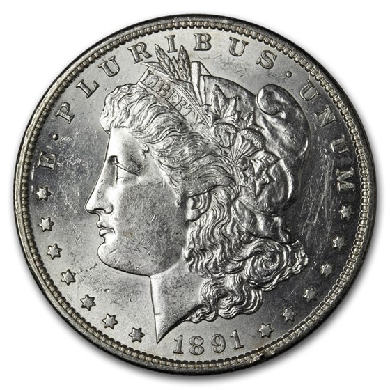 1891-S Morgan Dollar AU-58