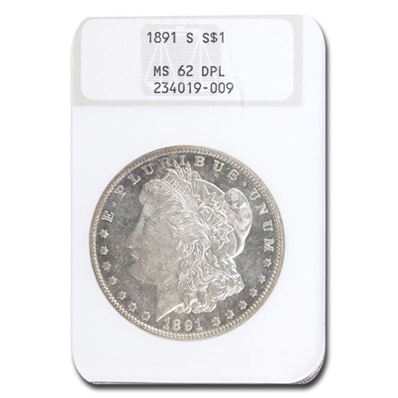 1891-S Morgan Dollar MS-62 NGC (DPL) 1891-S Morgan Dollar MS-62 NGC (DPL)