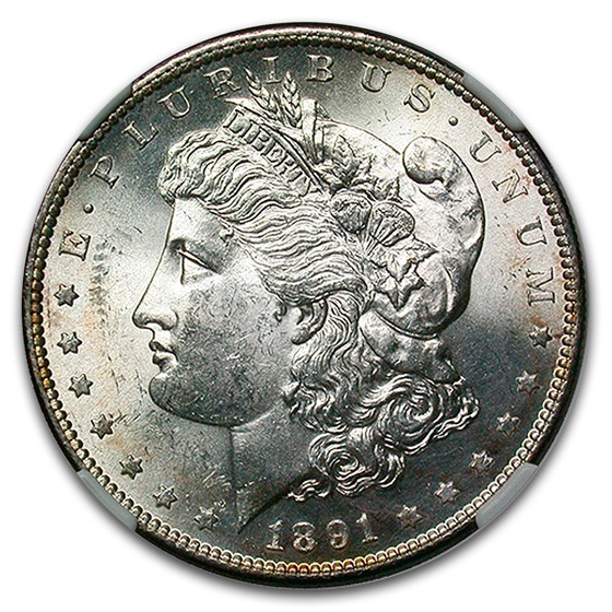 1891-S Morgan Dollar MS-62 NGC
