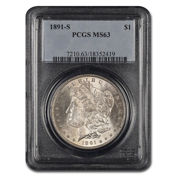1891-S Morgan Dollar MS-63 PCGS 1891-S Morgan Dollar MS-63 PCGS