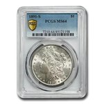 1891-S Morgan Dollar MS-64 PCGS