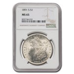 1891-S Morgan Dollar MS-65 NGC