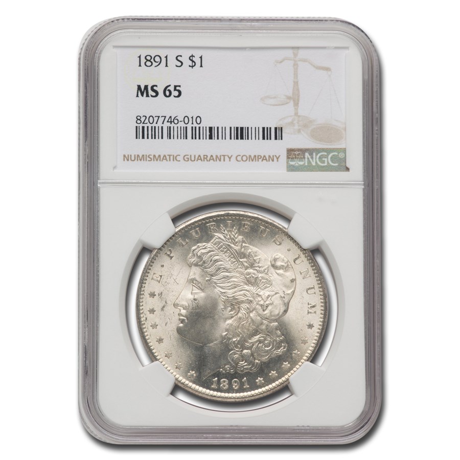 1891-S Morgan Dollar MS-65 NGC
