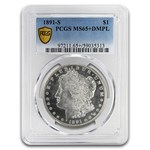 1891-S Morgan Dollar MS-65+ PCGS (DMPL)