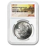 1891-S Stage Coach Morgan Dollar BU NGC