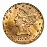1892 $10 Liberty Gold Eagle MS-63 PCGS