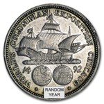 1892-1893 Columbian Expo Silver Half Dollar (Low Grade/Cleaned)