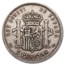 1892-1894 Spain Silver 5 Pesetas Alfonso XIII Avg Circ