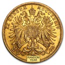 1892-1910 Austria Gold 20 Coronas XF