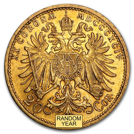 1892-1910 Austria Gold 20 Coronas XF