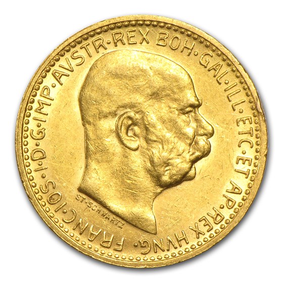 1892-1911 Austria Gold 10 Coronas (AU) 1892-1911 Austria Gold 10 Coronas (AU)