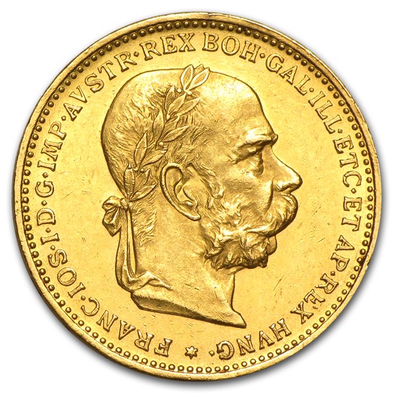 1892-1912 Austria Gold 20 Coronas AU 1892-1912 Austria Gold 20 Coronas AU