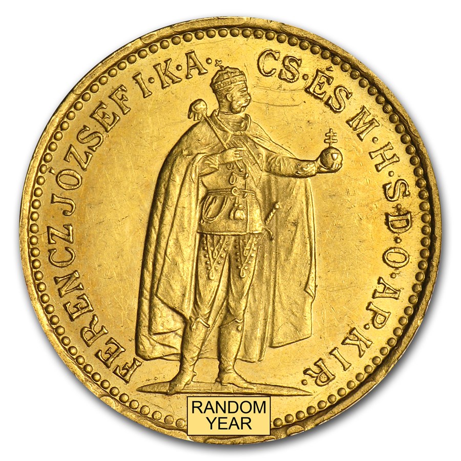 1892-1915 Hungary Gold 10 Korona Franz Joseph Avg Circ