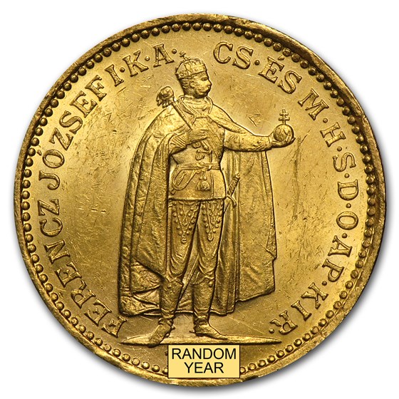 1892-1915 Hungary Gold 20 Korona XF-AU 1892-1915 Hungary Gold 20 Korona XF-AU