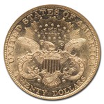1892 $20 Liberty Gold Double Eagle AU-58 NGC