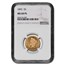 1892 $5 Liberty Gold Half Eagle MS-60 NGC (PL)