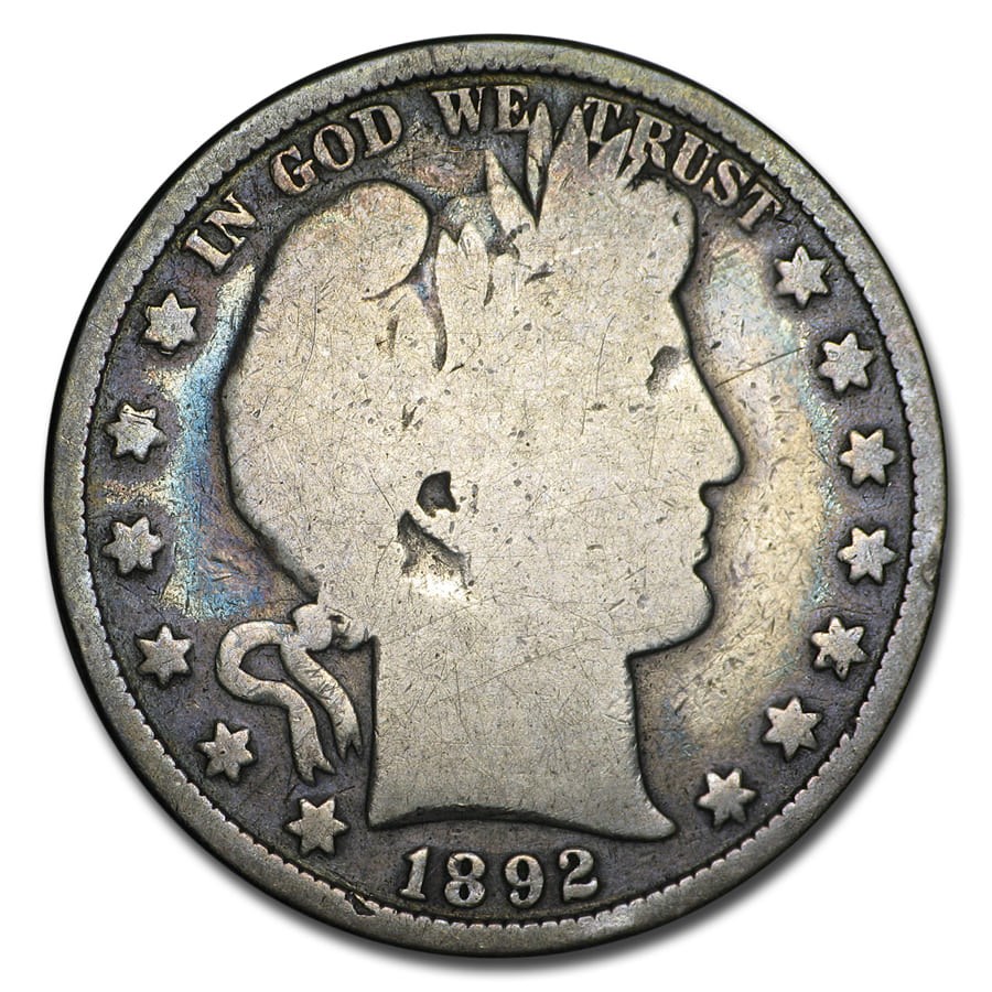 Buy 1892 Barber Half Dollar Good APMEX