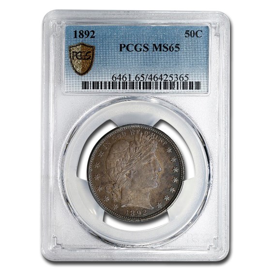 1892 Barber Half Dollar MS-65 PCGS 1892 Barber Half Dollar MS-65 PCGS
