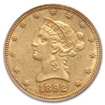 1892-CC $10 Liberty Gold Eagle AU-55 PCGS