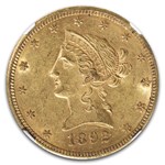 1892-CC $10 Liberty Gold Eagle MS-60 NGC