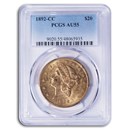 1892-CC $20 Liberty Gold Double Eagle AU-55 PCGS