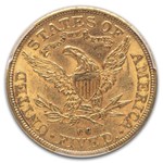 1892-CC $5 Liberty Gold Half Eagle MS-62 PCGS