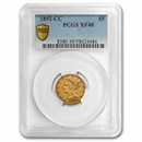 1892-CC $5 Liberty Gold Half Eagle XF-40 PCGS
