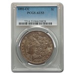 1892-CC Morgan Dollar AU-53 PCGS
