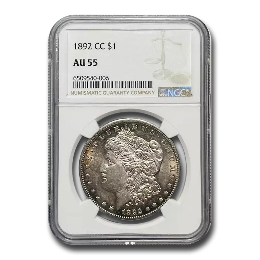 1892-CC Morgan Dollar AU-55 NGC